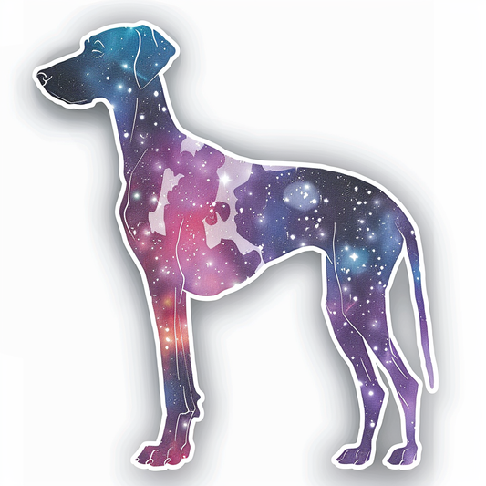 Adorable Great Dane Dog Expressive surreal Vinyl Decal Sticker for Car, Laptop, Tumbler and more # F017965