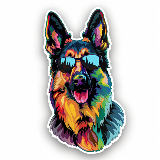 German Shepherd Dog Vinyl Decal Sticker for Car, Laptop, Tumbler and more # F011607