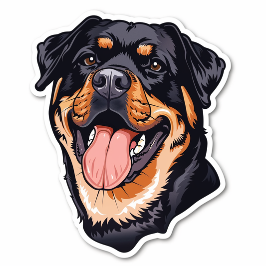 Rottweiler Dog Vinyl Decal Sticker for Car, Laptop, Tumbler and more # F07299