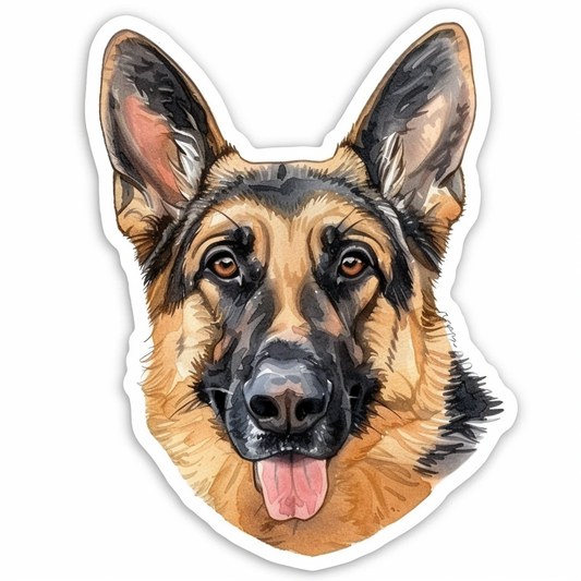 German Shepherd Dog Vinyl Decal Sticker for Car, Laptop, Tumbler and more # F011354