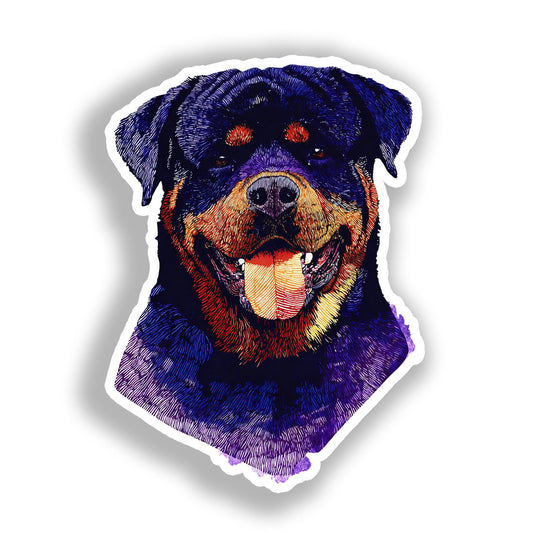 Rottweiler Dog Vinyl Decal Sticker for Car, Laptop, Tumbler and more # A018337-4" x 4"