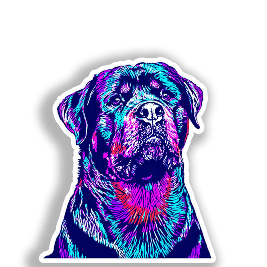 Rottweiler Dog Vinyl Decal Sticker for Car, Laptop, Tumbler and more # A018318-4" x 4"