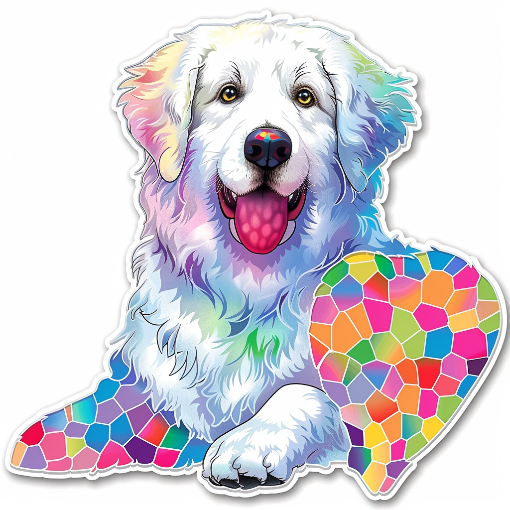 Sticker of Great Pyrenees dog  Vinyl Decal Sticker for Car, Laptop, Tumbler and more # F023665
