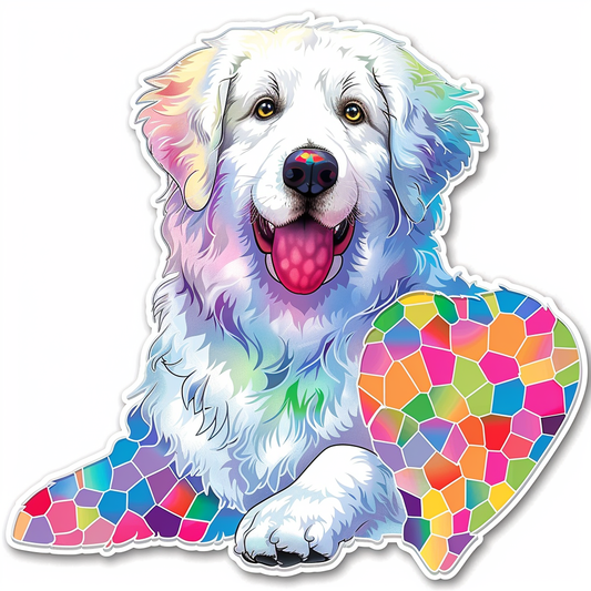 Sticker of Great Pyrenees dog  Vinyl Decal Sticker for Car, Laptop, Tumbler and more # F023665