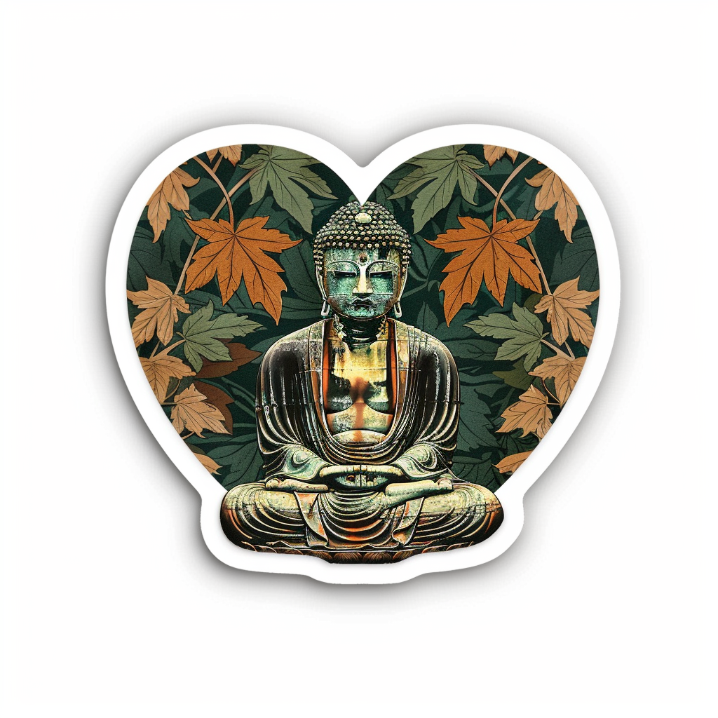 Buddha majestic Expressive surreal Vinyl Decal Sticker for Car, Laptop, Tumbler and more # F017018