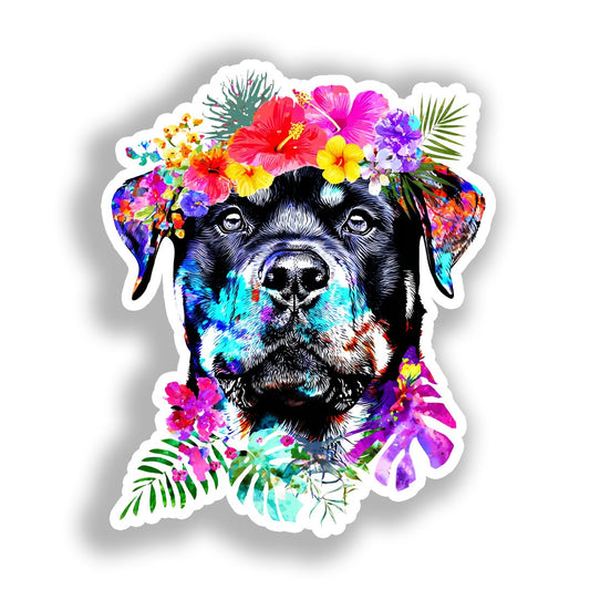 Rottweiler Dog Vinyl Decal Sticker for Car, Laptop, Tumbler and more # A018170-4" x 4"