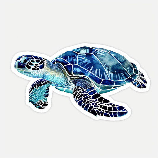 Sticker of a turtle majestic Expressive surreal Vinyl Decal Sticker for Car, Laptop, Tumbler and more # F022049