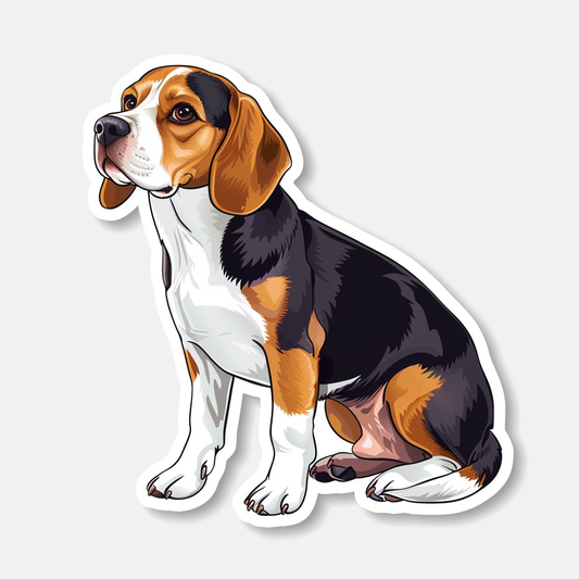 Beagle Dog Vinyl Decal Sticker for Car, Laptop, Tumbler and more # F07202