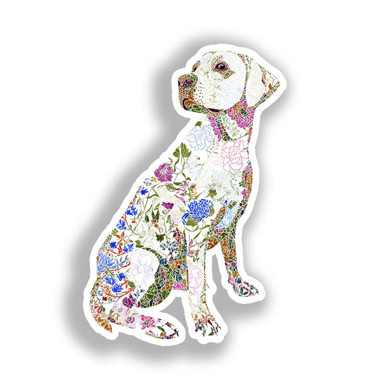 Labrador Retriever Dog Vinyl Decal Sticker for Car, Laptop, Tumbler and more # A019449-4" x 4"