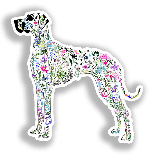 Great Dane Dog Vinyl Decal Sticker for Car, Laptop, Tumbler and more # A019506-4" x 4"