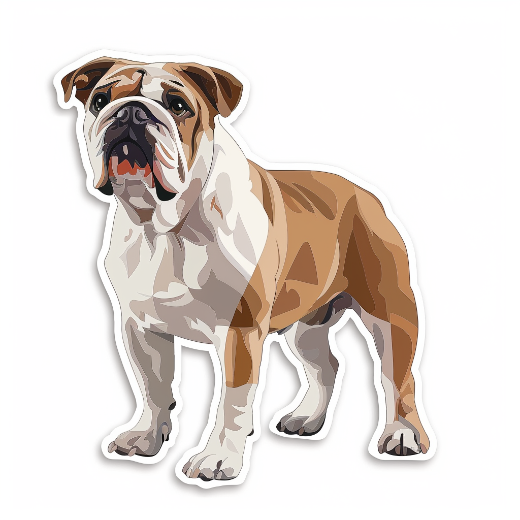 Bulldog Dog Vinyl Decal Sticker for Car, Laptop, Tumbler and more # F07330
