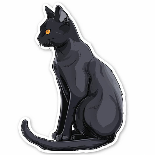 Russian Blue cat Vinyl Decal Sticker for Car, Laptop, Tumbler and more # F07870