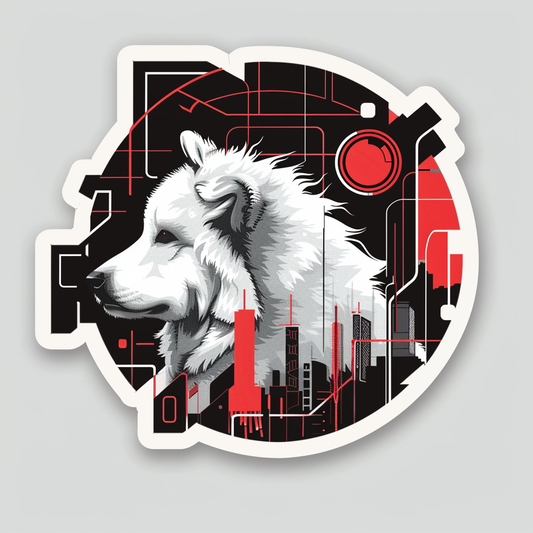 Great Pyrenees dog  Vinyl Decal Sticker for Car, Laptop, Tumbler and more # F023554