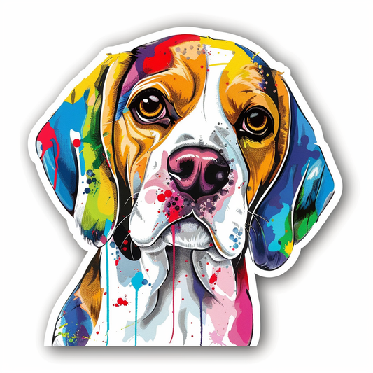 Beagle dog Vinyl Decal Sticker for Car, Laptop, Tumbler and more # F012132