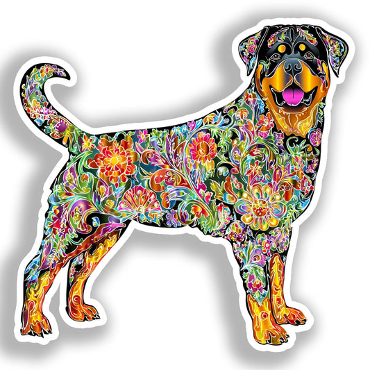 Rottweiler Dog Vinyl Decal Sticker for Car, Laptop, Tumbler and more # A019178-4" x 4"