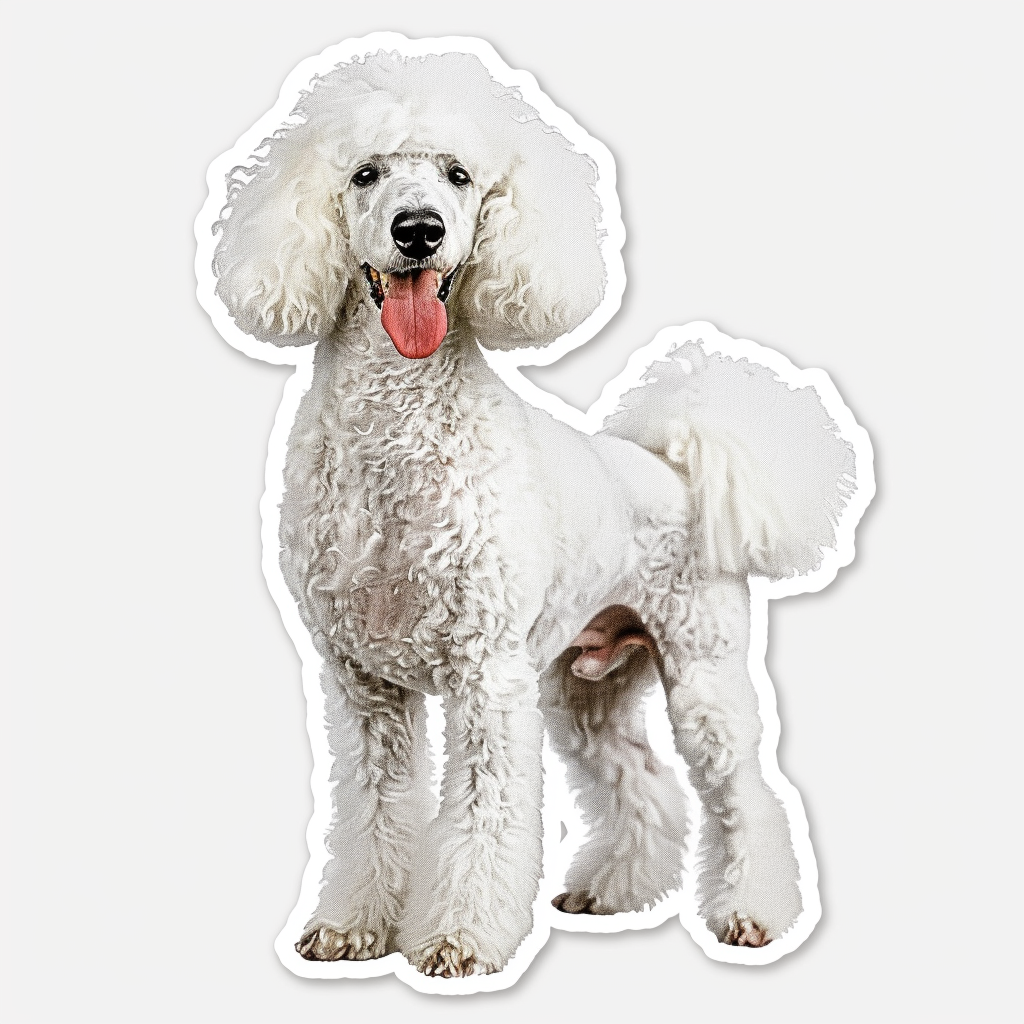 Poodle Dog Vinyl Decal Sticker for Car, Laptop, Tumbler and more # F07347
