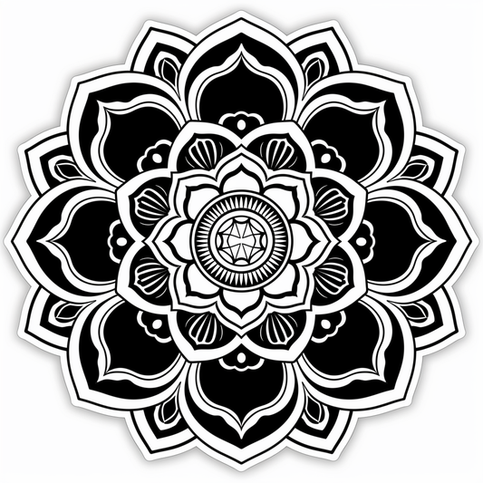 Mandala Vinyl Decal Sticker for Car, Laptop, Tumbler and more # F08253