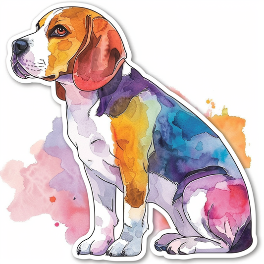 Beagle dog Vinyl Decal Sticker for Car, Laptop, Tumbler and more # F012091
