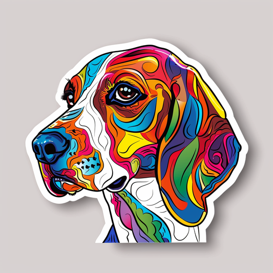 Beagle dog Vinyl Decal Sticker for Car, Laptop, Tumbler and more # F012127
