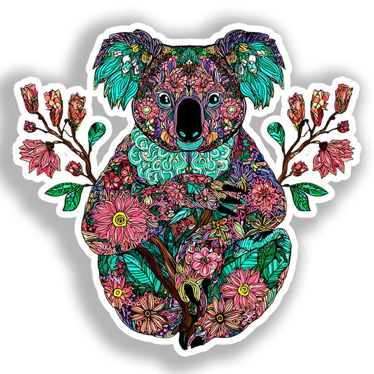 Koala Vinyl Decal Sticker for Car, Laptop, Tumbler and more # A018485-4" x 4"