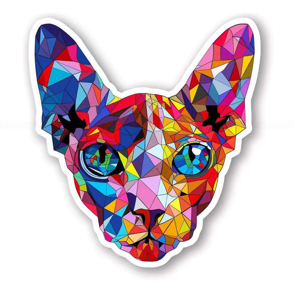 Sphynx Cat Vinyl Decal Sticker for Car, Laptop, Tumbler and more # F09977