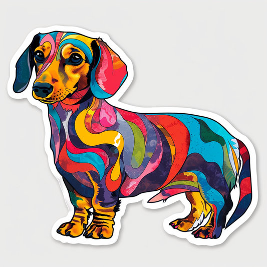 Dachshund Dog Vinyl Decal Sticker for Car, Laptop, Tumbler and more # F013056