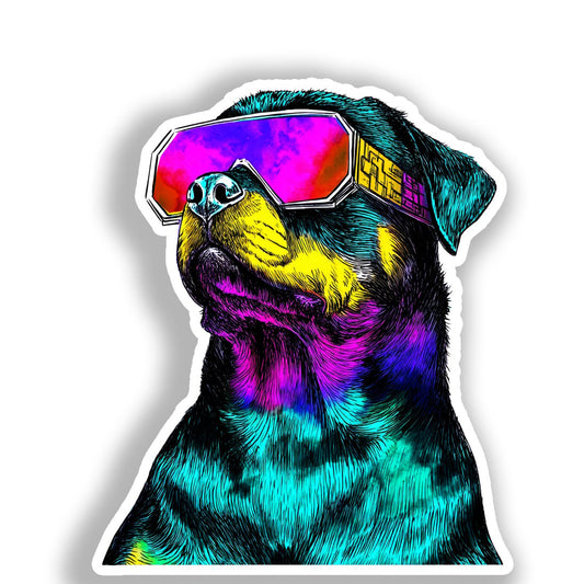 Rottweiler Dog Vinyl Decal Sticker for Car, Laptop, Tumbler and more # A018313-4" x 4"
