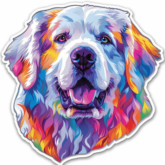 Sticker of Great Pyrenees dog  Vinyl Decal Sticker for Car, Laptop, Tumbler and more # F023649