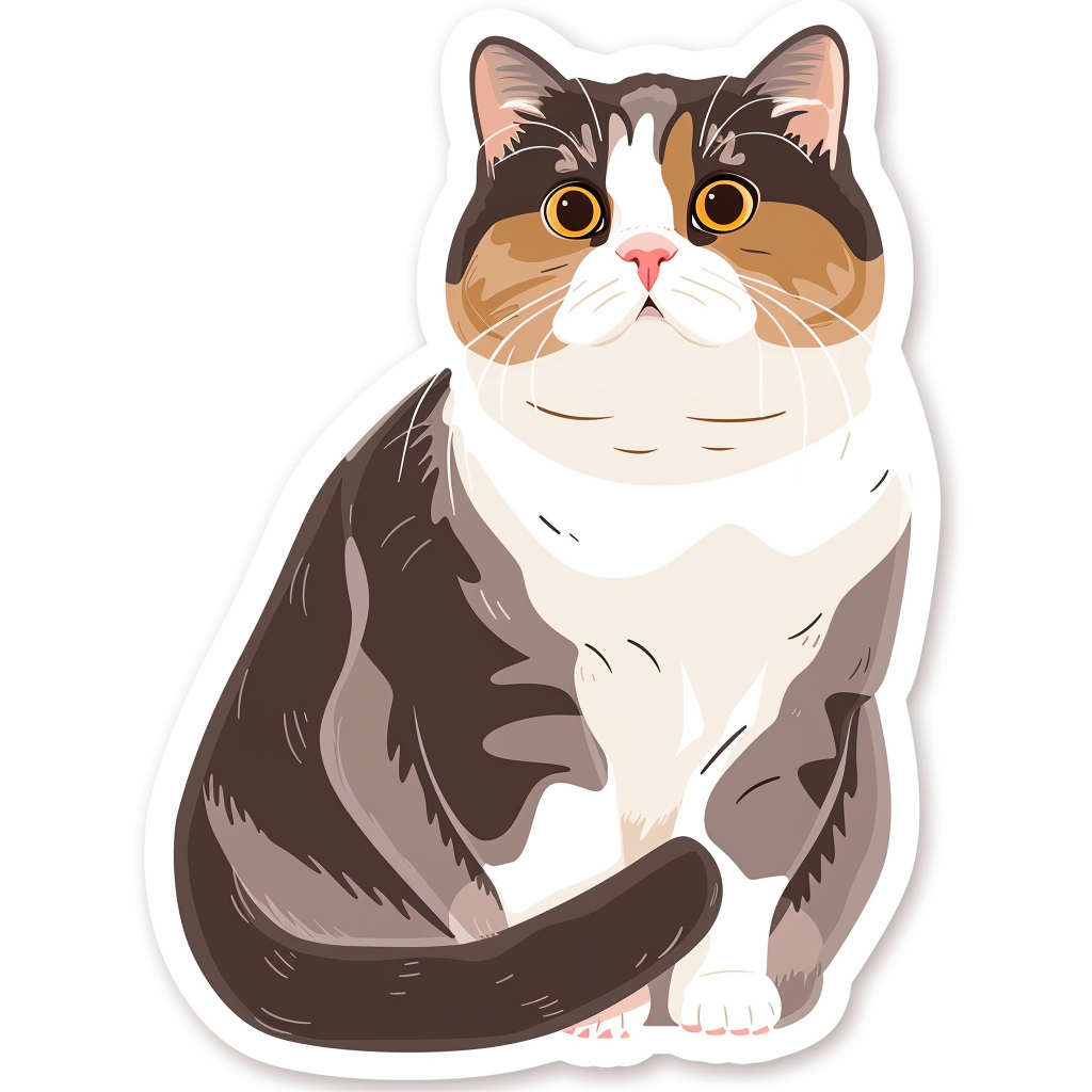 Scottish Fold cat Vinyl Decal Sticker for Car, Laptop, Tumbler and more # F07940