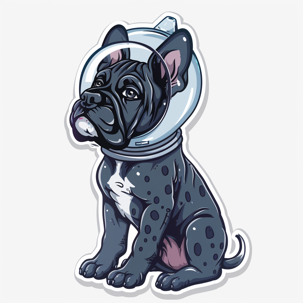 Great Dane Dog Expressive surreal Vinyl Decal Sticker for Car, Laptop, Tumbler and more # F022792