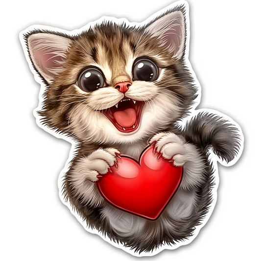 American Shorthair Cat majestic Expressive surreal Vinyl Decal Sticker for Car, Laptop, Tumbler and more # F018801