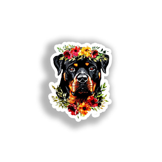Rottweiler Dog Vinyl Decal Sticker for Car, Laptop, Tumbler and more # A018066-4" x 4"