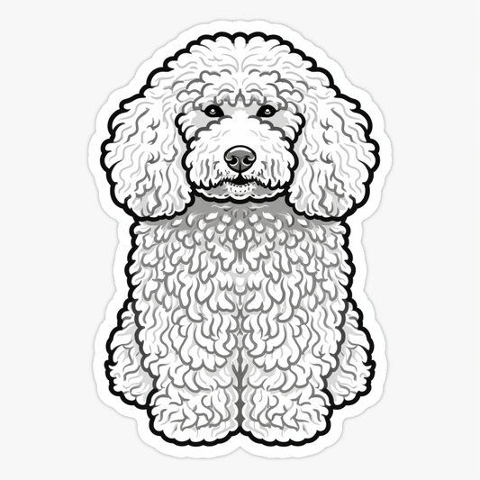 Poodle Dog Vinyl Decal Sticker for Car, Laptop, Tumbler and more # F07423