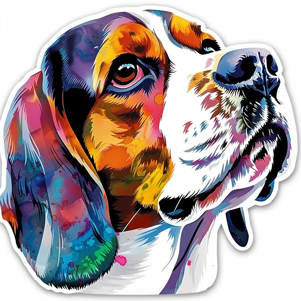 Beagle dog Vinyl Decal Sticker for Car, Laptop, Tumbler and more # F011990