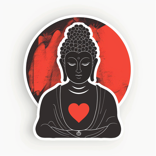 Buddha majestic Expressive surreal Vinyl Decal Sticker for Car, Laptop, Tumbler and more # F017078