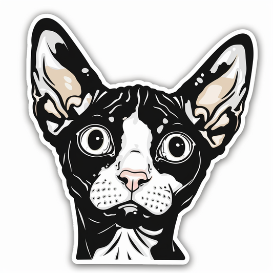 Sphynx Cat Vinyl Decal Sticker for Car, Laptop, Tumbler and more # F07580