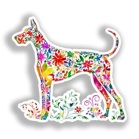 Great Dane Dog Vinyl Decal Sticker for Car, Laptop, Tumbler and more # A019502-4" x 4"