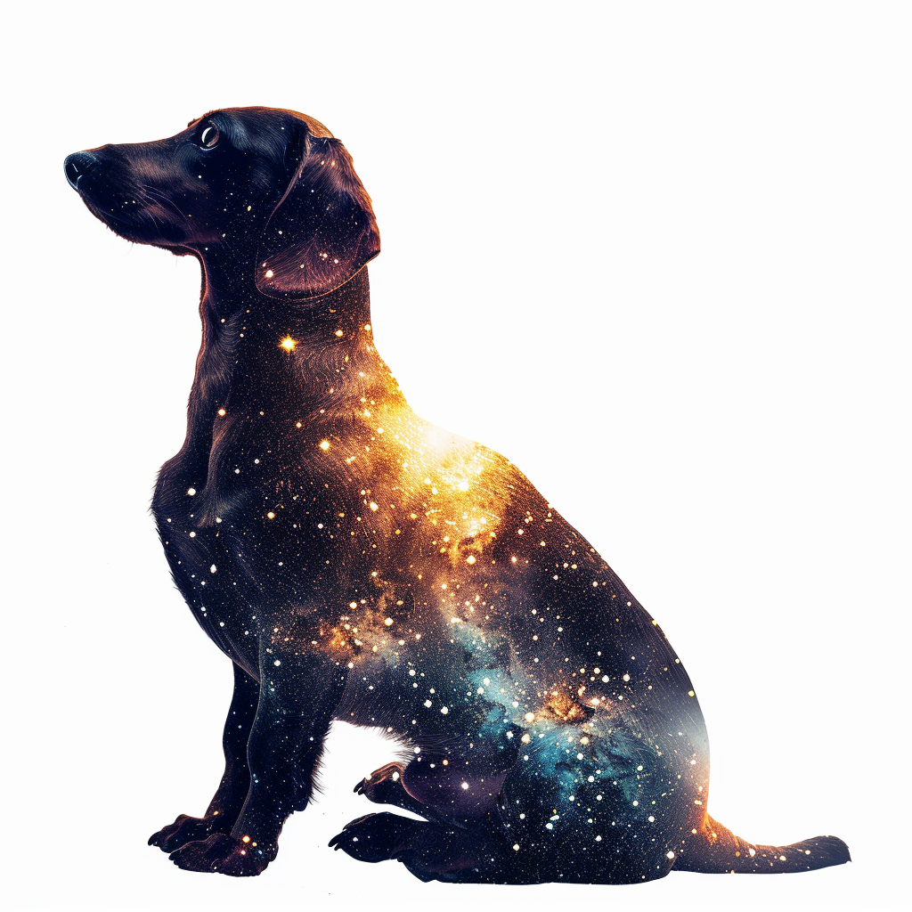 Dachshund Dog galaxy Vinyl Decal Sticker for Car, Laptop, Tumbler and more # F012953