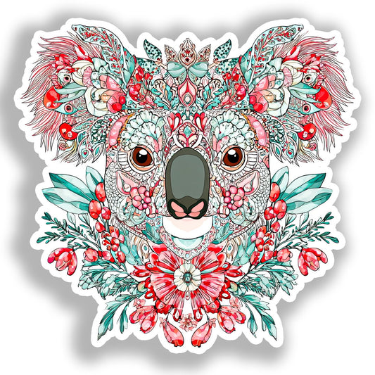 Koala Vinyl Decal Sticker for Car, Laptop, Tumbler and more # A019051-4" x 4"
