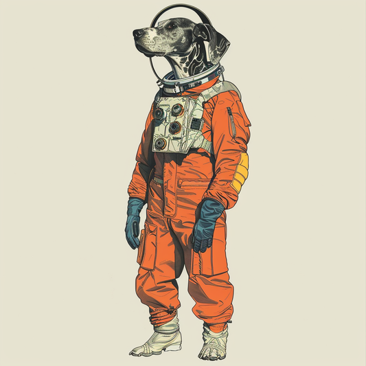 Adorable Great Dane Dog Expressive surreal Vinyl Decal Sticker for Car, Laptop, Tumbler and more # F017840