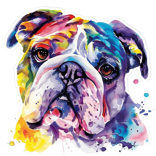 Bulldog Dog Vinyl Decal Sticker for Car, Laptop, Tumbler and more # F07224