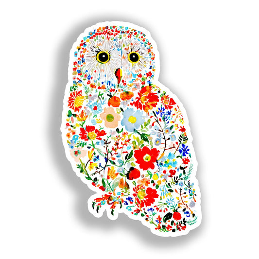Owl Vinyl Decal Sticker for Car, Laptop, Tumbler and more # A019097-4" x 4"