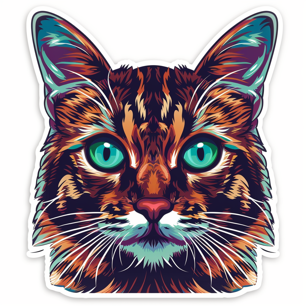 Bengal cat Vinyl Decal Sticker for Car, Laptop, Tumbler and more # F07991