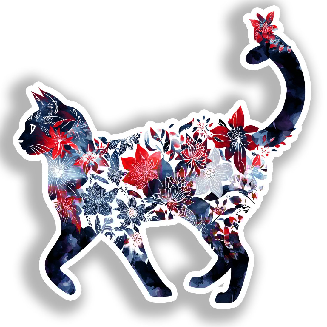 Balinese Cat Vinyl Decal Sticker for Car, Laptop, Tumbler and more # A018707-4" x 4"