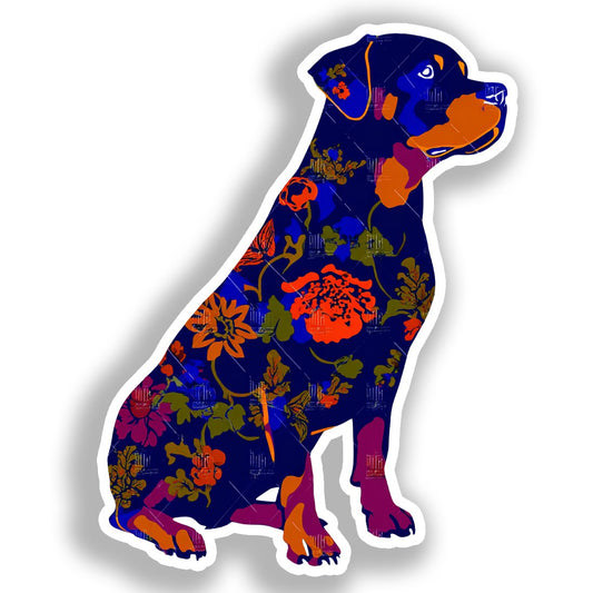 Rottweiler Dog Vinyl Decal Sticker for Car, Laptop, Tumbler and more # A018297-4" x 4"