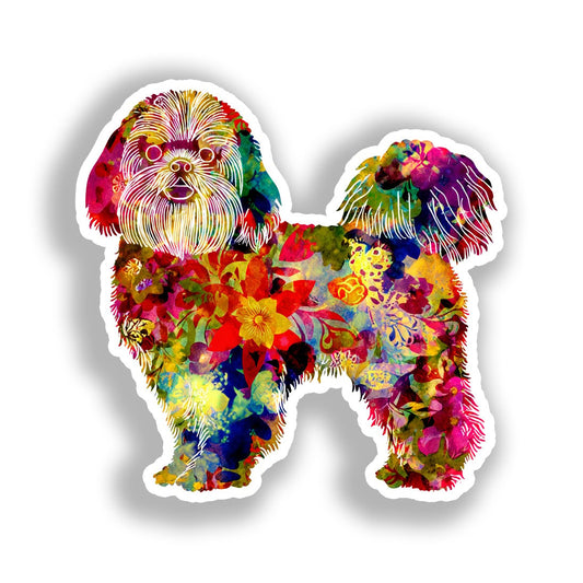 Shih Tzu Dog Vinyl Decal Sticker for Car, Laptop, Tumbler and more # A019177-4" x 4"