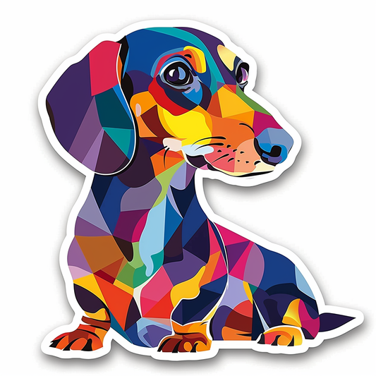 Dachshund Dog Vinyl Decal Sticker for Car, Laptop, Tumbler and more # F013095