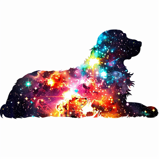 Cocker Spaniel Dog majestic Expressive surreal Vinyl Decal Sticker for Car, Laptop, Tumbler and more # F019772-4" x 4"