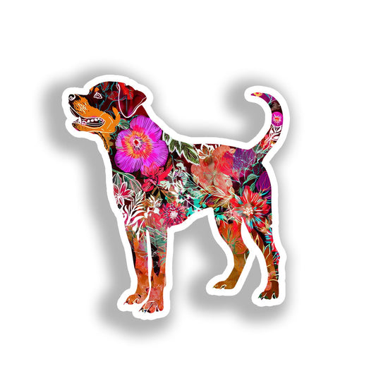 Rottweiler Dog Vinyl Decal Sticker for Car, Laptop, Tumbler and more # A018205-4" x 4"