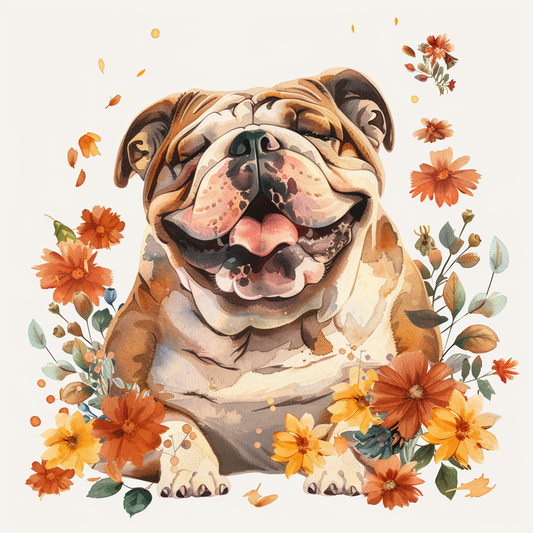 Bulldog Dog majestic Expressive surreal Vinyl Decal Sticker for Car, Laptop, Tumbler and more # F017681